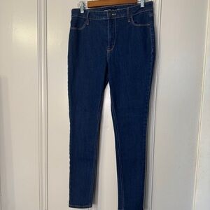 OLD NAVY High‎ Rise Super Skinny Dark Wash Denim Jeans Size 8